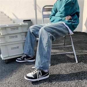 กางเกงยีนส์ขาบานฮิปฮอปสำหรับผู้ชายปรับแต่งได้กางเกงยีนส์โอเวอร์ไซส์ทรงหลวมมีซิป - Product Image 6