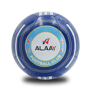 Alaay Fabricante Balón de fútbol duradero PVC Street Football Logotipo personalizado Impreso Diseño colorido Juego de entrenamiento de tamaño personalizado - Product Image 1