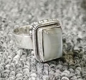 New Fashion S925 Sterling <b>Silver</b> Punk Style Gemstone <b>Ring</b> Men's Real Natural Black Onyx Square Big Classic Domineering Trendy - Product Image 6