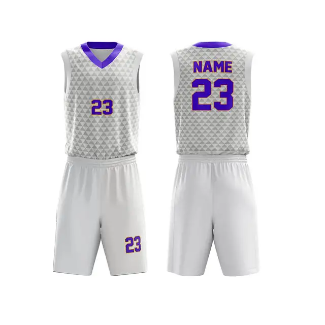 Camisa de basquete sublimada de alta qualidade, uniforme curto de basquete de malha barata | Camisa de basquete reversível e conjunto de uniforme curto