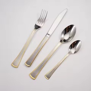 Ensemble de couverts en acier inoxydable, fourchette, cuillère, couteau, couverts de table pour la maison, la cuisine, le restaurant, l'hôtel, la salle à manger - Product Image 4