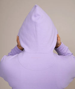 Vente en gros de sweats à capuche pour femmes 100% sweats à capuche en coton avec logo personnalisé sweats à capuche courts pour femmes - Product Image 6