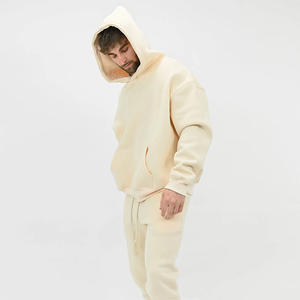 Conjunto de chándal deportivo de algodón y lana para correr, conjunto de chándal de invierno informal, unisex - Product Image 1