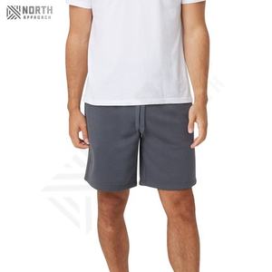 Shorts Deportivos para Hombre al por Mayor de Alta Calidad, Diseño de Logotipo Personalizado, Algodón Negro Casual Liso con Patrón Sólido, Shorts Deportivos de Alta Cantidad - Product Image 1
