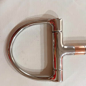 Cadena de broca de filete Kimberwicke ranurada de acero inoxidable, broca de entrenamiento para montar a caballo, Control equilibrado, tachuela ecuestre inglesa occidental - Product Image 6