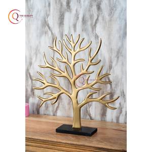 ประติมากรรมโลหะขัดเงาทันสมัยศิลปะนามธรรมโลหะสำหรับห้องนั่งเล่นร่วมสมัยและการตกแต่งภายในงานฝีมือโลหะรูปทรงต้นไม้สีทอง - Product Image 6