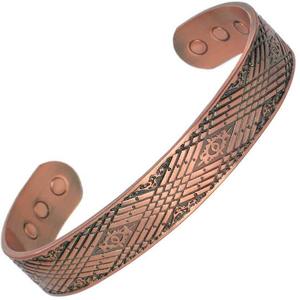 Bracelets de mode en cuivre complexes et détaillés pour le bien-être et le style de bijoux de guérison - Product Image 1