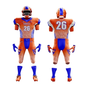 Uniforme de fútbol americano para hombres Jersey de equipo personalizado con pantalones de sarga de aparejos transpirables Ropa deportiva de fútbol de alta calidad - Product Image 1