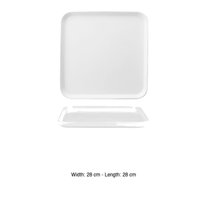 Plato cuadrado apilable Scandia M1934 de 28 x 28 cm para restaurantes, suministros de catering, vajilla al por mayor - Product Image 3