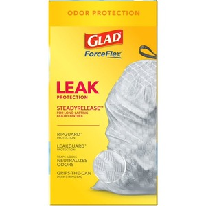 Glad 13 Gallon Tall Kitchen Trash Bags, OdorShield, Fresh Clean, 80 Bags - Product Image 5