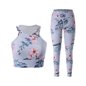 Top Trending Product Yoga Set para mujeres 2024 Nueva llegada Top Fashion con logotipo personalizado Imprimir Sublimación Yoga Set para mujeres - Product Image 1