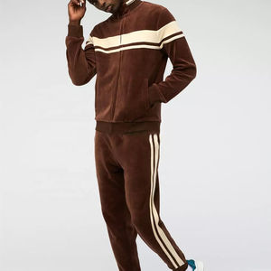 Survêtements de qualité professionnelle et de fournisseur, col montant, fermeture éclair, pantalon de survêtement à longueur cheville, style classique, survêtements pour homme - Product Image 4