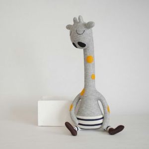 Jouet en peluche girafe coloré et mignon, peluche cerf douce, poupée en maille, bébé, enfants, tissu en coton, couleurs personnalisées, cadeau de Noël, cadeau d'anniversaire, Inde - Product Image 1