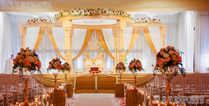 Fabricante de Mandaps Tradicionales para Bodas Indias, Última Novedad en Venta, Mandaps de Fibra Blanca Estilo Bollywood para Decoración, California - Product Image 6