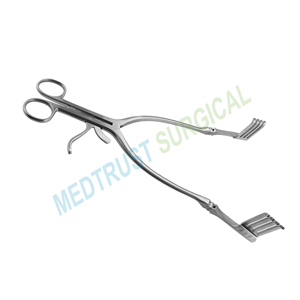 Becdman-Adson laminectomy retractor ใบมีด1 7/8ลึก1กว้างสแตนเลสสตีลมือการรักษาตัวเองบานพับการผ่าตัดแขน - Product Image 4