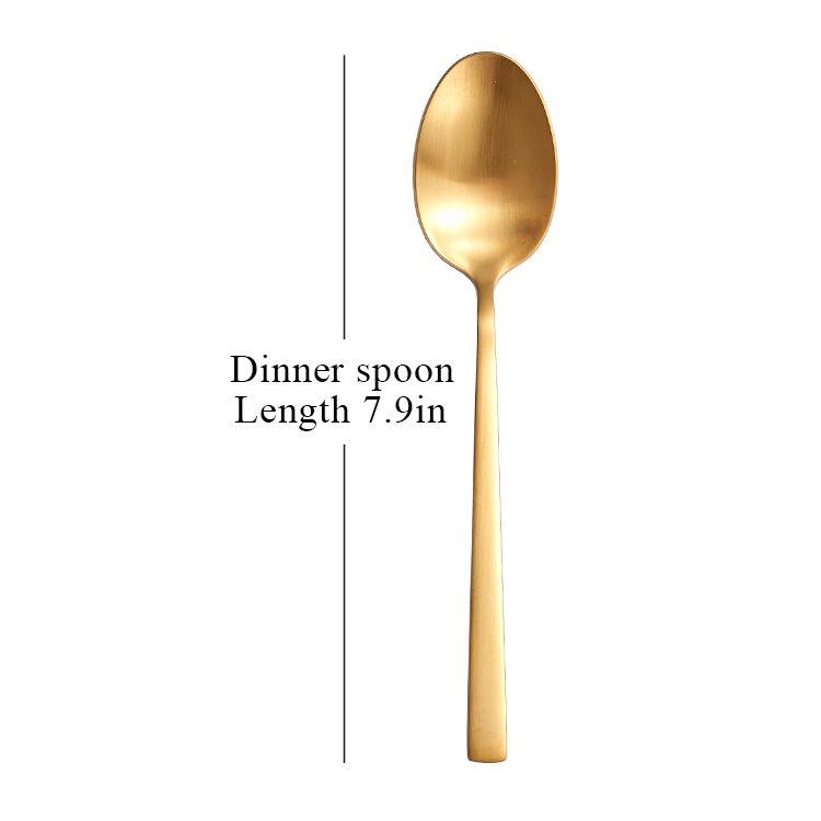 matte gold-dinner spoon
