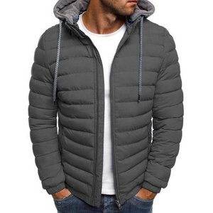 Chaqueta de Invierno para Hombre, Personalizada, de Lona, con Cuello Alto, Acolchada, de Alta Calidad, con Cierre, Manga Larga, Moda 2026 - Product Image 1