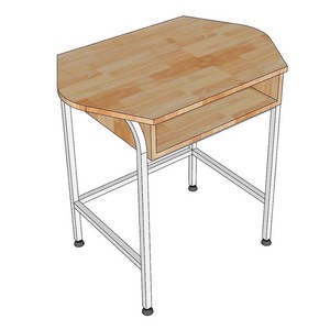 Juego de Mesa de Salón Moderno con Madera Natural y Patas de Hierro (PSD035) - Product Image 6