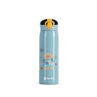 Termo de Acero Inoxidable de Doble Pared de 450 ml con Diseño de Dibujos Animados, Aislamiento Térmico de 12-24 Horas, Diseño Antiderrames