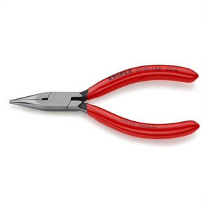 Alicates de Punta Plana Knipex Precision Mechanics, Anodizados en Negro con Cabeza Pulida, Mangos Recubiertos de Plástico, Mordazas Semicirculares - Product Image 2