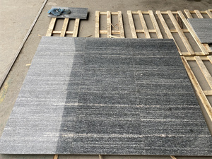 Piedra Natural, Granito Negro <span class=keywords><strong>Santiago</strong></span>, Baldosas Pulimentadas y Flameadas, Duraderas, para Pisos y Paredes Exteriores, Adoquín para Villa - Product Image 1