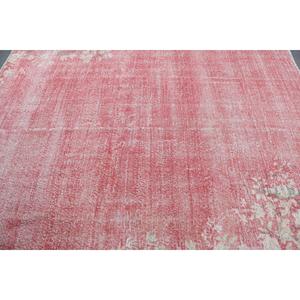 6.6x7.9 ft Turkish Rug, Vintage Rug, <b>Red</b> Check <b>Wool</b> Rug - Product Image 5