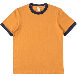 Custom 100% Premium Pure Cotton Knitted Anti-Wrinkle Regular Fit Short Sleeve <b>Summer</b> Casual Unisex <b>T</b>-<b>Shirt</b> for <b>Men</b> - Product Image 2