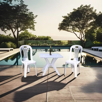 Chaise en plastique blanche portable pour extérieur, jardin, pique-nique, événements – Quantité supérieure