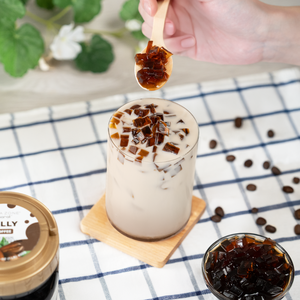 TeaZone – Pot de 1 lb de gelée de café aromatisée aux fruits, pudding sucré, infusion de glucose, prêt à consommer, sachets en forme de boule de dessin animé, paquet en vrac pour - Product Image 4