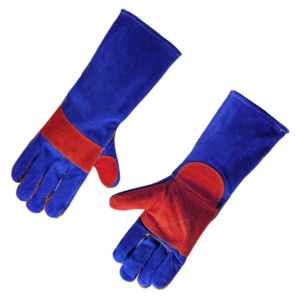 ถุงมือหนังวัวแยกชิ้นสำหรับงานเชื่อมเสริมความปลอดภัยในอุตสาหกรรมถุงมือป้องกันสำหรับช่างเชื่อม - Product Image 4