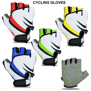 Guantes de Ciclismo de alta calidad para hombre, guantes de nailon transpirables antideslizantes con absorción de golpes acolchados de Gel de medio dedo para ciclismo - Product Image 2
