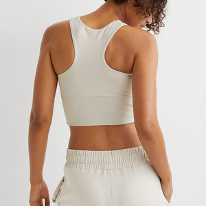 Logo personnalisé OEM soutien-gorge de sport tricoté à haute élasticité sans couture Jacquard gilet de yoga évacuant l'humidité soutien-gorge de yoga lulu GYM - Product Image 4