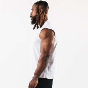 2024 High Quality Unisex Cotton Sleeveless Gym Shirt Men Workout Tank Top Gym <b>Stringer</b> For Men - Product Image 4