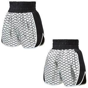 Pantalones cortos de boxeo OEM para mujer, pantalones cortos de gimnasio personalizados con ajuste transpirable para entrenamiento y lucha, etiqueta privada disponible - Product Image 5