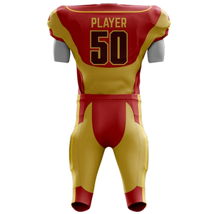 Haute qualité prêt à expédier vêtements de football américain personnalisé Polyester blanc uniforme de football américain taux de gros respirant - Product Image 3