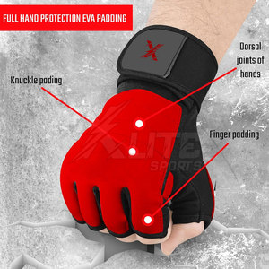 Gants de MMA en cuir de qualité supérieure pour les arts martiaux, la boxe, l'entraînement physique, avec des performances confortables, respirantes et anti-humidité - Product Image 3