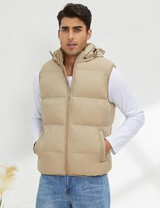 Vêtements d'hiver coupe-vent OEM ODM Veste bulle personnalisée pour hommes et femmes Veste bouffante à la mode d'hiver Veste bulle Manteau bouffant chaud - Product Image 4