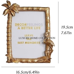 Cadre photo en métal antique de qualité supérieure avec un design complexe pour une décoration intérieure élégante et des souvenirs précieux - Product Image 6