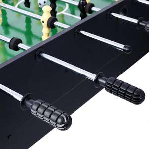 Table de jeu multifonctionnelle 5 en 1 - Comprend des options noir/rouge pour le billard, le hockey, le baby-foot, le tennis de table, le basketball - Product Image 1
