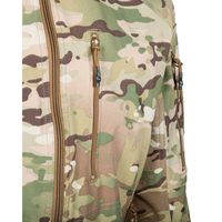 Veste de chasse softshell légère personnalisée pour homme, col montant, fermeture éclair, imperméable et coupe-vent