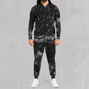 Ensemble de survêtements d'hiver 2 pièces de haute qualité pour hommes coupe régulière personnalisé brodé sublimation logo imprimé vêtements de sport pour le sport - Product Image 3
