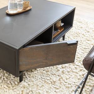 Table basse en métal noir de qualité supérieure, moderne, écologique et durable pour le salon - Product Image 3