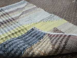 Tapis et ensembles en cuir et jute à poils élevés de qualité supérieure Tapis et accessoires multiples - Product Image 3