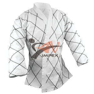 Alta calidad 100% algodón personalizado Jiu Jitsu y Judo uniforme logotipo profesional impreso venta al por mayor artes marciales desgaste Karate Kung Fu - Product Image 5