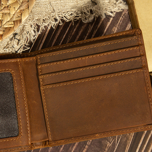 กระเป๋าสตางค์หนังสั้นสำหรับผู้ชายสุดหรู ขนาดพกพาสำหรับเก็บเงินสดและบัตร - Product Image 4