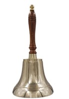 Laiton Antique Designer Cloche De Poche Nautique Manche En Bois Cloche De Poche Designer Cadeau Cloche En Métal Artisanat Cadeau De Noël