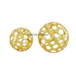 Set Of 2 <b>Copper</b> Antique Finished Round Shape Unique Stylish Designer Heavy Duty Metal Made Sculpture Home And Hotel Decor Supply - Product Image 4