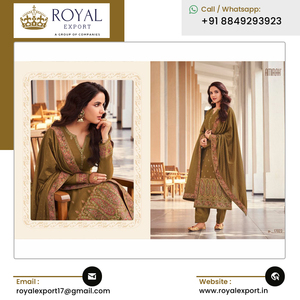 ชุดประจำชาติอินเดียผ้าแจ็คการ์ด amirah meenakari ชุดแฟนซีซาลาเมซซาลาวาร์ - Product Image 2