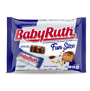 Baby Ruth 4LB Original Fun Size Caramel & <b>Nougat</b> Chocolate <b>Bars</b> Bulk - Product Image 6