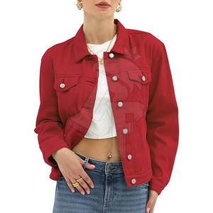 Veste en jean pour femmes de qualité supérieure fabriquée à partir de matériaux de haute qualité offrant un confort pour les sorties décontractées - Product Image 1